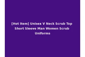 [Hot Item] Unisex V Neck Scrub Top Short Sleeve Man Women Scrub Uniforms