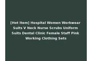[Hot Item] Hospital Women Workwear Suits V Neck Nurse Scrubs Uniform Suits Dental Clinic Female Staff Pink Working Clothing Sets