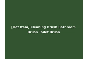 [Hot Item] Cleaning Brush Bathroom Brush Toilet Brush