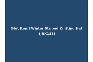 [Hot Item] Winter Striped Knitting Hat (JRK188)