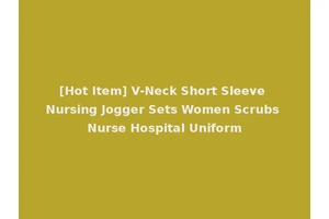 [Hot Item] V-Neck Short Sleeve Nursing Jogger Sets Women Scrubs Nurse Hospital Uniform