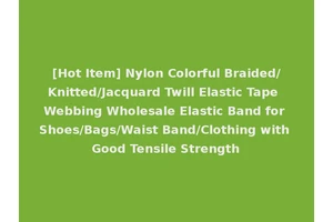 [Hot Item] Nylon Colorful Braided/Knitted/Jacquard Twill Elastic Tape Webbing Wholesale Elastic Band for Shoes/Bags/Waist Band/Clothing with Good Tensile Strength