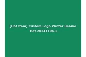 [Hot Item] Custom Logo Winter Beanie Hat 20241106-1