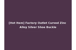 [Hot Item] Factory Outlet Curved Zinc Alloy Silver Shoe Buckle