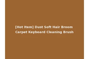 [Hot Item] Dust Soft Hair Broom Carpet Keyboard Cleaning Brush