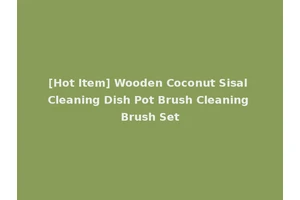 [Hot Item] Wooden Coconut Sisal Cleaning Dish Pot Brush Cleaning Brush Set