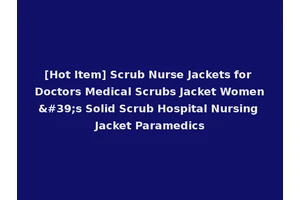 [Hot Item] Scrub Nurse Jackets for Doctors Medical Scrubs Jacket Women's Solid Scrub Hospital Nursing Jacket Paramedics