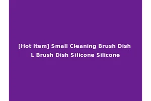 [Hot Item] Small Cleaning Brush Dish L Brush Dish Silicone Silicone
