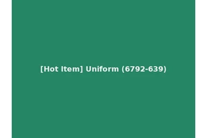 [Hot Item] Uniform (6792-639)