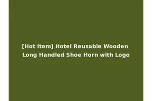 [Hot Item] Hotel Reusable Wooden Long Handled Shoe Horn with Logo