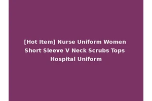 [Hot Item] Nurse Uniform Women Short Sleeve V Neck Scrubs Tops Hospital Uniform