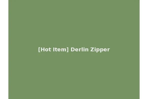 [Hot Item] Derlin Zipper