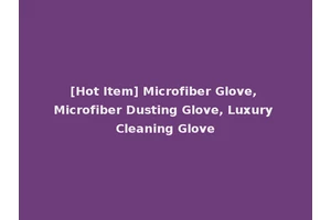 [Hot Item] Microfiber Glove, Microfiber Dusting Glove, Luxury Cleaning Glove
