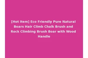[Hot Item] Eco Friendly Pure Natural Boars Hair Climb Chalk Brush and Rock Climbing Brush Boar with Wood Handle