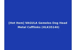 [Hot Item] VAGULA Gemelos Dog Head Metal Cufflinks (HLK35140)