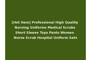 [Hot Item] Professional High Quality Nursing Uniforms Medical Scrubs Short Sleeve Tops Pants Women Nurse Scrub Hospital Uniform Sets