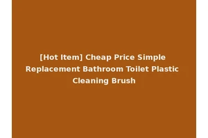 [Hot Item] Cheap Price Simple Replacement Bathroom Toilet Plastic Cleaning Brush