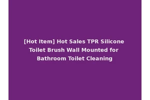 [Hot Item] Hot Sales TPR Silicone Toilet Brush Wall Mounted for Bathroom Toilet Cleaning