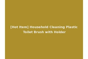 [Hot Item] Household Cleaning Plastic Toilet Brush with Holder