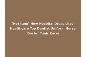 [Hot Item] New Hospital Dress Lilac Healthcare Top Dentist Uniform Nurse Doctor Tunic Carer