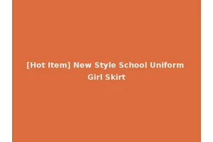 [Hot Item] New Style School Uniform Girl Skirt