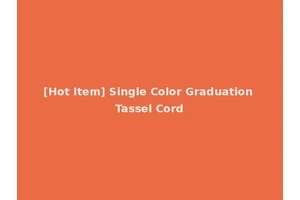 [Hot Item] Single Color Graduation Tassel Cord