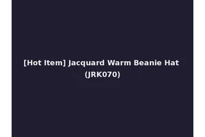 [Hot Item] Jacquard Warm Beanie Hat (JRK070)