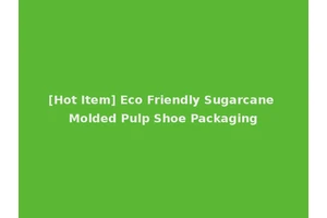 [Hot Item] Eco Friendly Sugarcane Molded Pulp Shoe Packaging