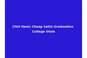 [Hot Item] Cheap Satin Graduation College Stole
