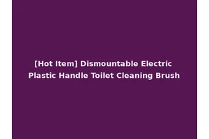 [Hot Item] Dismountable Electric Plastic Handle Toilet Cleaning Brush