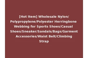[Hot Item] Wholesale Nylon/Polypropylene/Polyester Herringbone Webbing for Sports Shoes/Casual Shoes/Sneaker/Sandals/Bags/Garment Accessories/Waist Belt/Climbing Strap