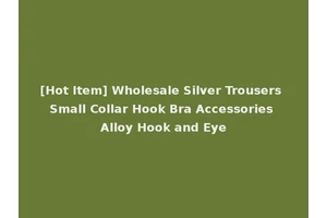 [Hot Item] Wholesale Silver Trousers Small Collar Hook Bra Accessories Alloy Hook and Eye