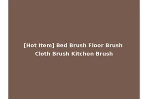 [Hot Item] Bed Brush Floor Brush Cloth Brush Kitchen Brush