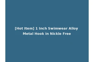[Hot Item] 1 Inch Swimwear Alloy Metal Hook in Nickle Free