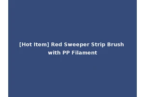 [Hot Item] Red Sweeper Strip Brush with PP Filament