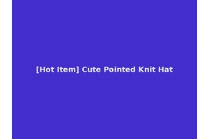 [Hot Item] Cute Pointed Knit Hat
