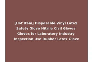 [Hot Item] Disposable Vinyl Latex Safety Glove Nitrile Civil Gloves Gloves for Laboratory Industry Inspection Use Rubber Latex Glove