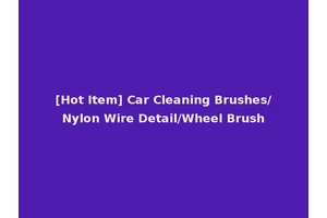 [Hot Item] Car Cleaning Brushes/Nylon Wire Detail/Wheel Brush