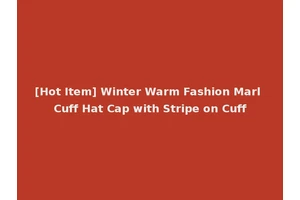 [Hot Item] Winter Warm Fashion Marl Cuff Hat Cap with Stripe on Cuff