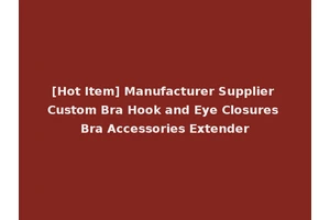 [Hot Item] Manufacturer Supplier Custom Bra Hook and Eye Closures Bra Accessories Extender