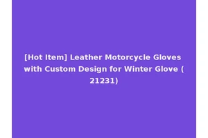 [Hot Item] Leather Motorcycle Gloves with Custom Design for Winter Glove (21231)