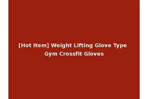 [Hot Item] Weight Lifting Glove Type Gym Crossfit Gloves