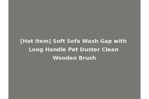 [Hot Item] Soft Sofa Wash Gap with Long Handle Pet Duster Clean Wooden Brush