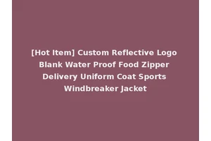 [Hot Item] Custom Reflective Logo Blank Water Proof Food Zipper Delivery Uniform Coat Sports Windbreaker Jacket