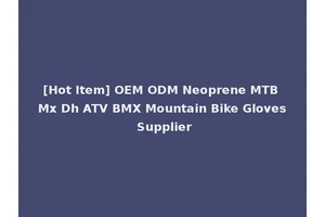 [Hot Item] OEM ODM Neoprene MTB Mx Dh ATV BMX Mountain Bike Gloves Supplier
