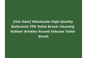 [Hot Item] Wholesale High-Quality Bathroom TPR Toliet Brush Cleaning Rubber Bristles Round Silicone Toilet Brush