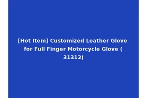 [Hot Item] Customized Leather Glove for Full Finger Motorcycle Glove (31312)