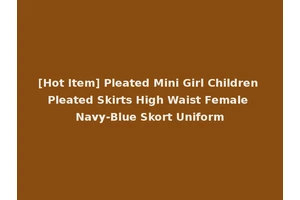 [Hot Item] Pleated Mini Girl Children Pleated Skirts High Waist Female Navy-Blue Skort Uniform