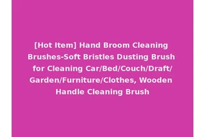 [Hot Item] Hand Broom Cleaning Brushes-Soft Bristles Dusting Brush for Cleaning Car/Bed/Couch/Draft/Garden/Furniture/Clothes, Wooden Handle Cleaning Brush