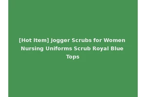 [Hot Item] Jogger Scrubs for Women Nursing Uniforms Scrub Royal Blue Tops